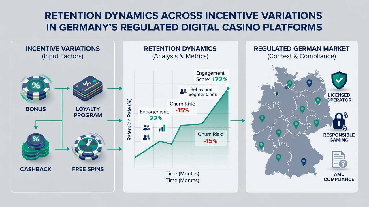 Grafik zu zeitlichen Einlösungsmustern und regionalen Bindungsunterschieden in lizenzierten deutschen Casinos